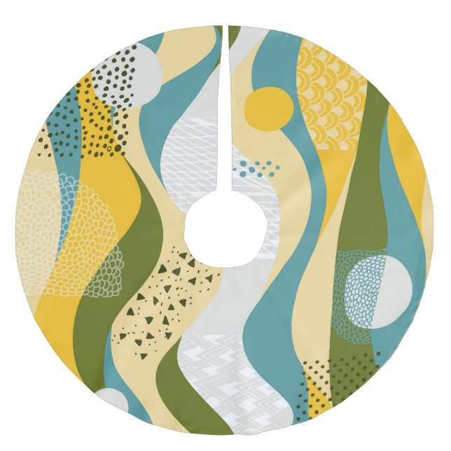 Abstraktens blanksteg: Utjämnade radnamn. Julgransmatta Borstad Polyester (Framsidan)