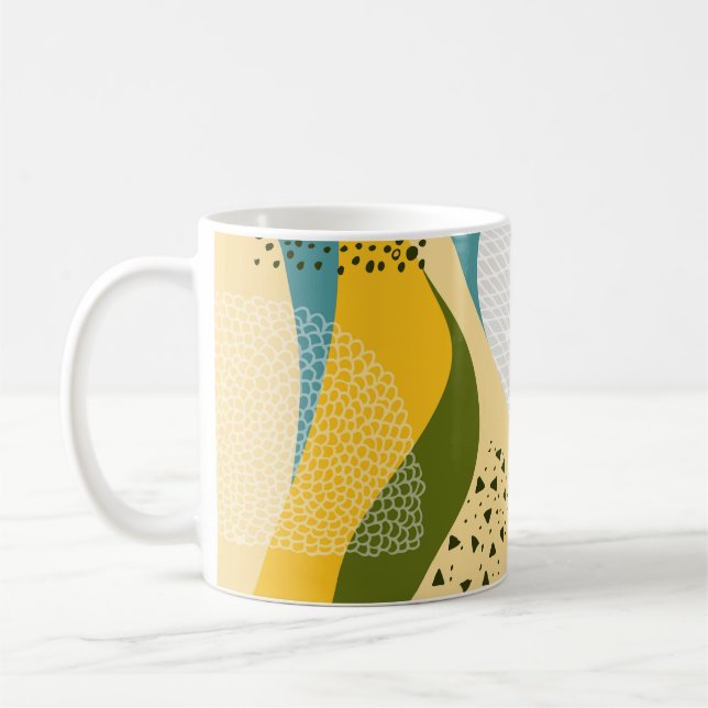 Abstraktens blanksteg: Utjämnade radnamn. Kaffemugg (Vänster)