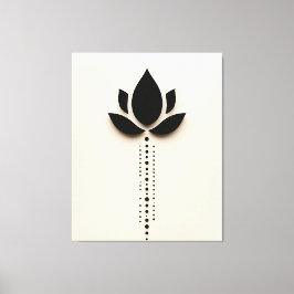 Abstraktens blombild canvastryck