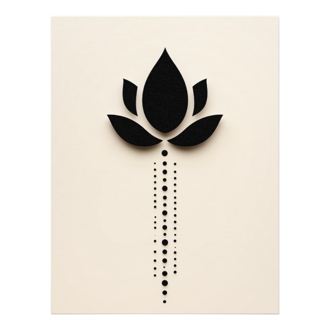 Abstraktens blombild fototryck (Framsidan)