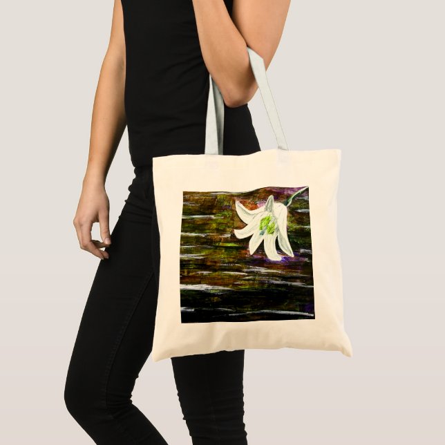 Abstraktens blomma design tygkasse (Framsida (produkt))