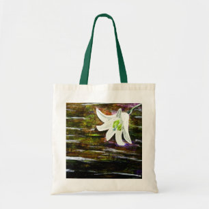 Abstraktens blomma design tygkasse