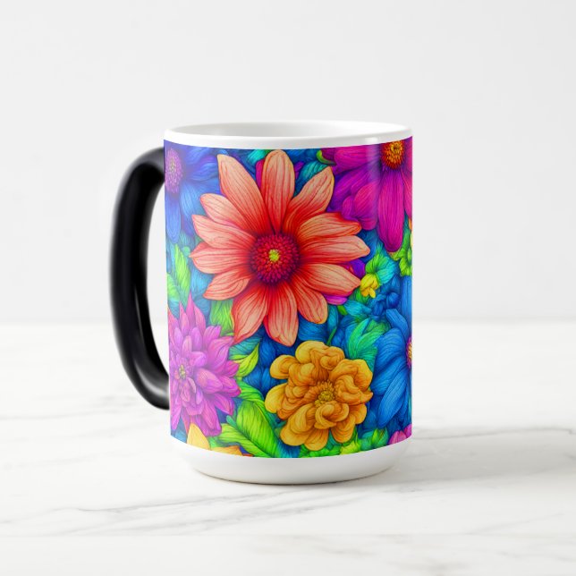 Abstraktens Blommigt #5 - Magisk Mugg (Framsida vänster)