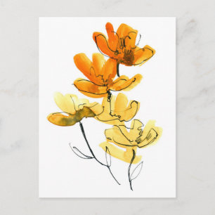 Abstraktens blommigt - bakgrund vykort