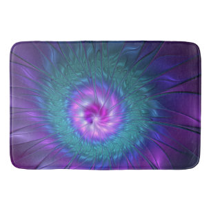 Abstraktens Blommigt Beauty Colorful Fractal Art F Badrumsmatta