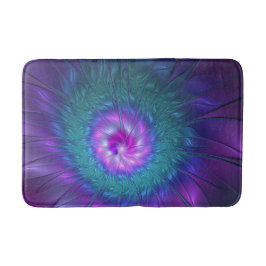 Abstraktens Blommigt Beauty Colorful Fractal Art F Badrumsmatta