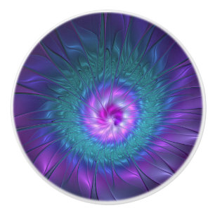 Abstraktens Blommigt Beauty Colorful Fractal Art F Knopp