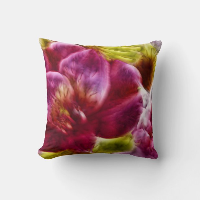 Abstraktens Blommigt Kudde (Framsida)