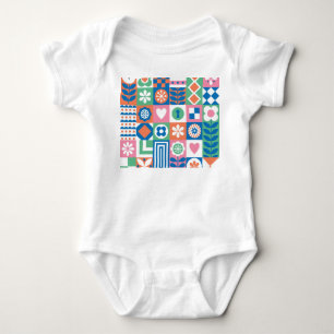Abstraktens Blommigt: Skandinaviskt folkmönster. T Shirt