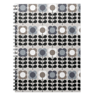 Abstraktens blommigt, sömlös mönster. Nordiska sti Anteckningsbok