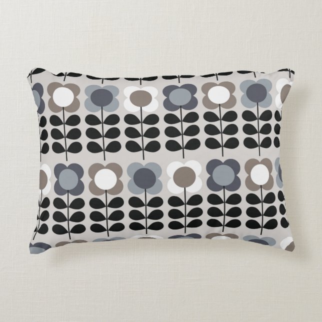 Abstraktens blommigt, sömlös mönster. Nordiska sti Prydnadskudde (Framsidan)