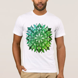Abstraktens Blommigt T Shirt