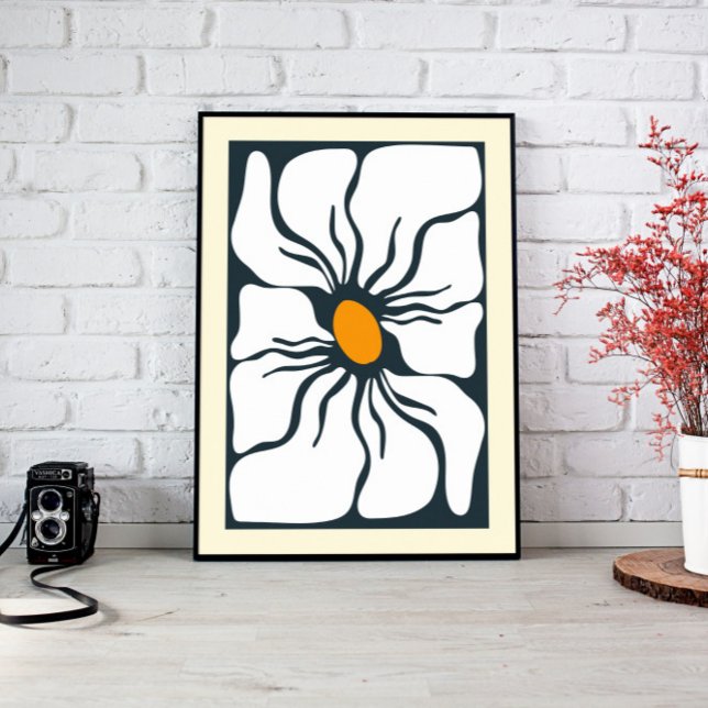 Abstraktens blomsterbildsarbetsyta canvastryck (living room décor, above bed wall art, modern home décor, nursery wall art, large wall décor, canvas)
