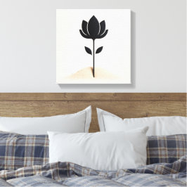 Abstraktens blomsterdesign canvastryck