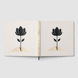 Abstraktens blomsterdesign gästböcker