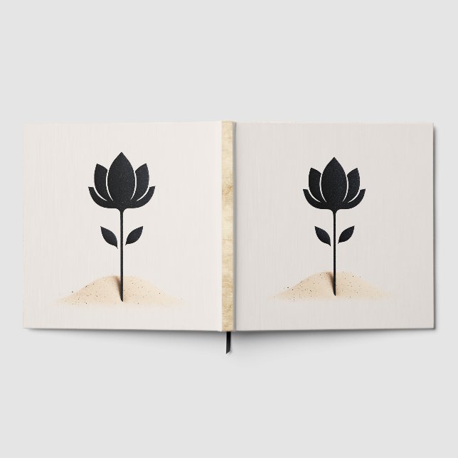 Abstraktens blomsterdesign gästböcker (Full)