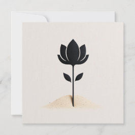Abstraktens blomsterdesign inbjudningar