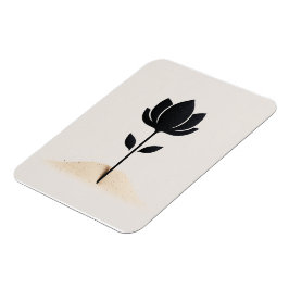 Abstraktens blomsterdesign magnet