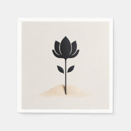 Abstraktens blomsterdesign pappersservett