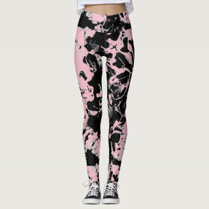 Abstraktens Blöt - färgton Leggings