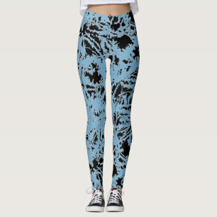 Abstraktens Blöt - färgton Leggings