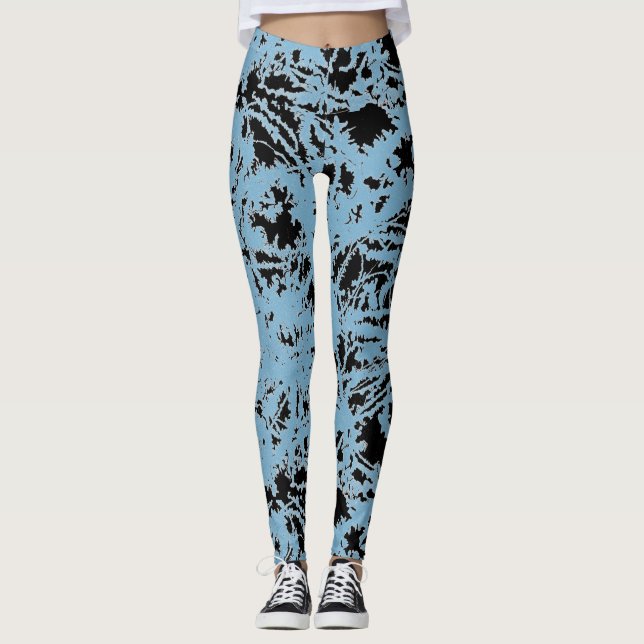 Abstraktens Blöt - färgton Leggings (Framsida)