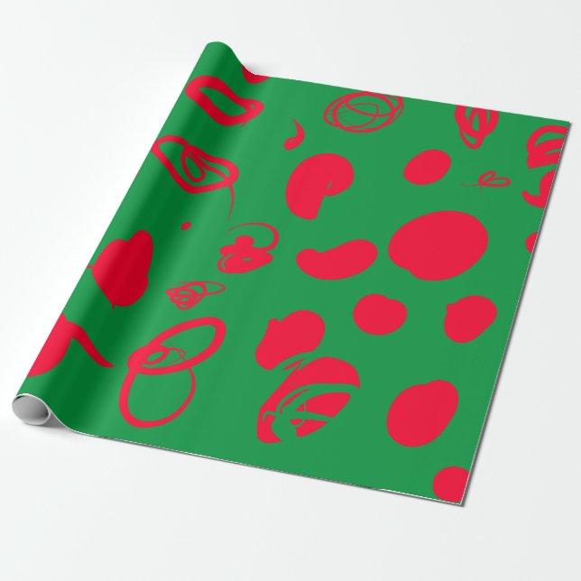 Abstraktens christmas-design Papper radbrytning Presentpapper (Utrullad)