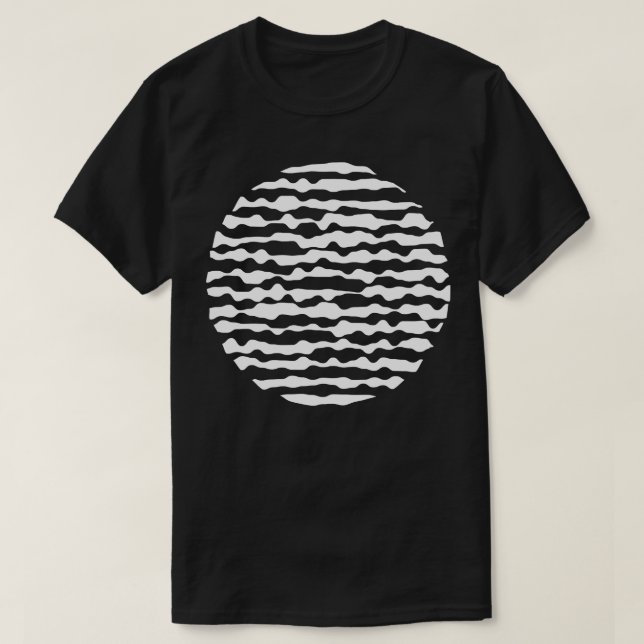 abstraktens cirkel ut ur linjer t shirt (Design framsida)