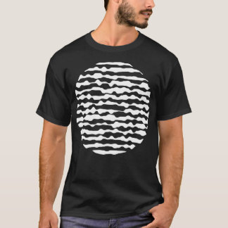 abstraktens cirkel ut ur linjer t shirt
