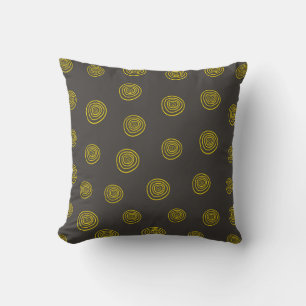 Abstraktens cirkelformade designfall / Halloween Kudde