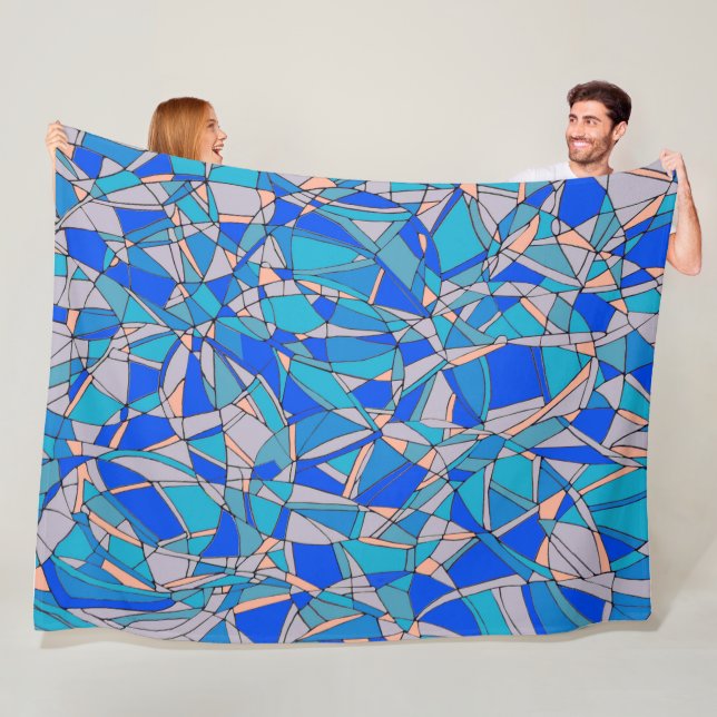 Abstraktens cirklar fleecefilt (På plats)