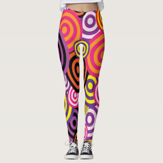 Abstraktens cirklar leggings