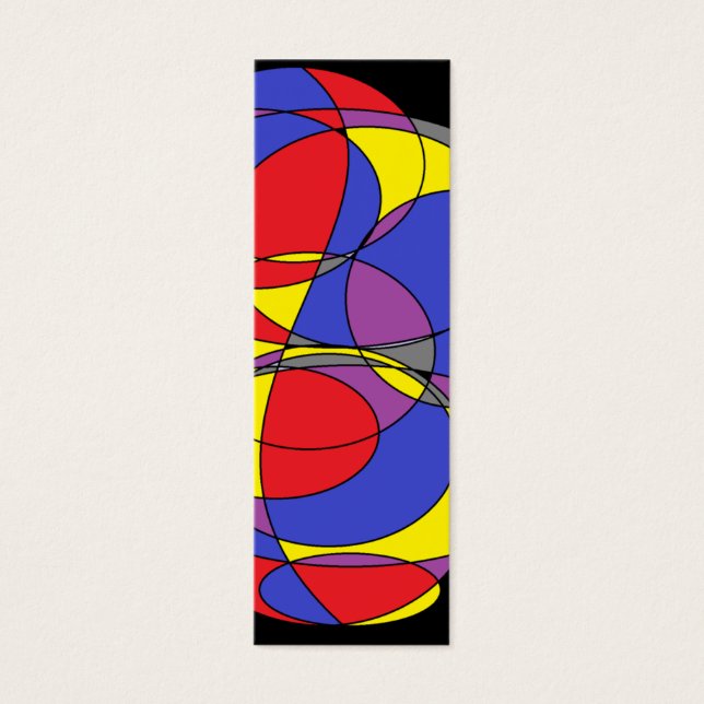 Abstraktens cirklar litet visitkort (Framsidan)