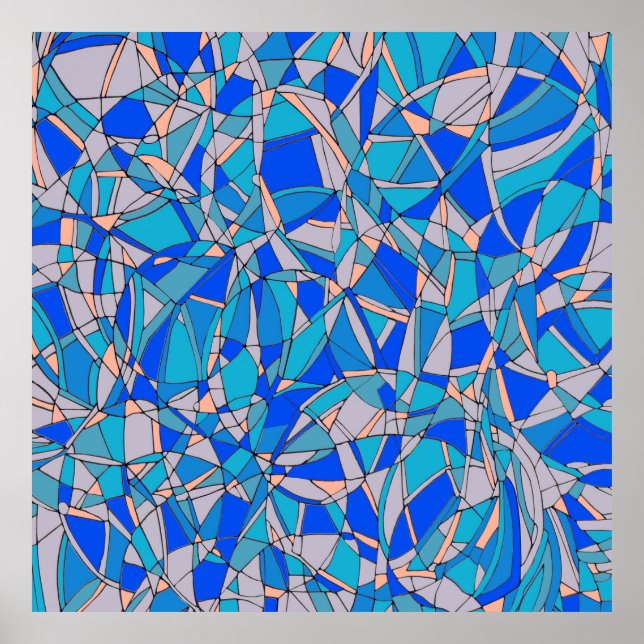 Abstraktens cirklar poster (Framsidan)