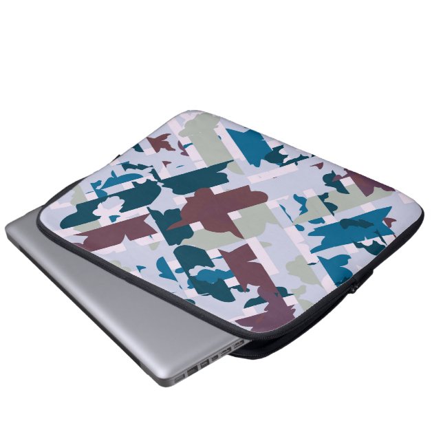 Abstraktens designplan 1 laptop fodral (Framre botten)
