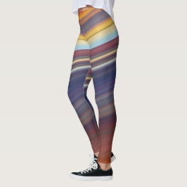 abstraktens diagonala bensin leggings