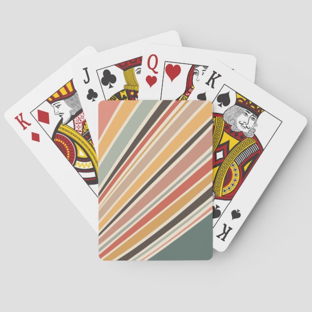 Abstraktens diagonalreflektor stil rand casinokort (Baksidan)