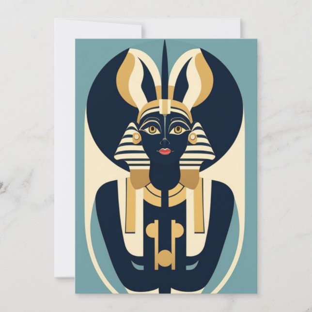 Abstraktens Egypten Inbjudningar (Framsida)