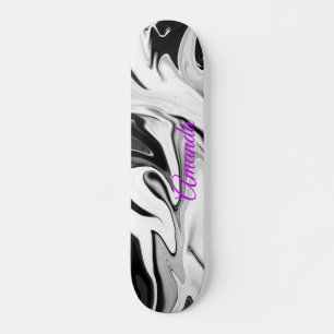 Abstraktens elegant färg mini skateboard bräda 18,5 cm