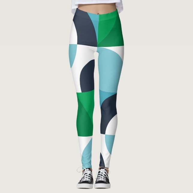 Abstraktens enkla former och former leggings (Framsida)