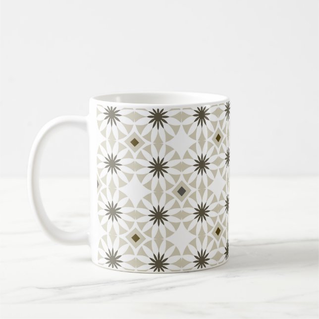 Abstraktens etnisk geometrisk mönster design bakgr kaffemugg (Vänster)
