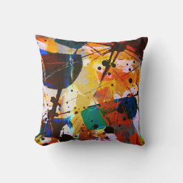 Abstraktens Färgad Modern Art Kudde