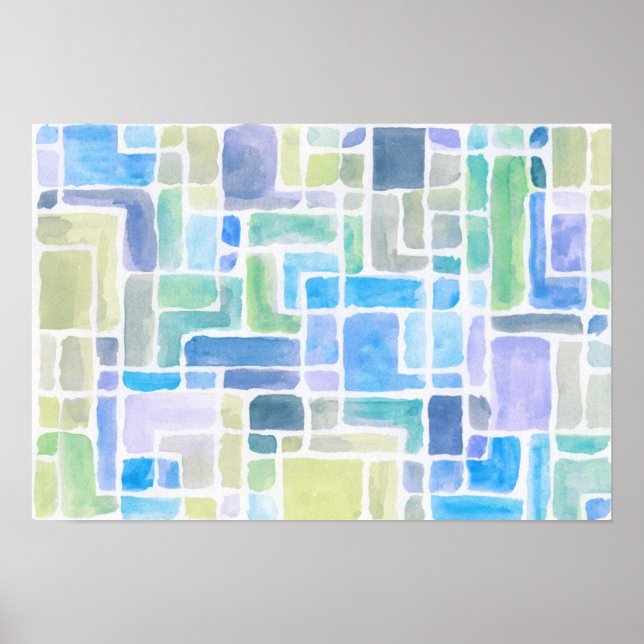 Abstraktens färgade bakgrund. poster (Framsidan)