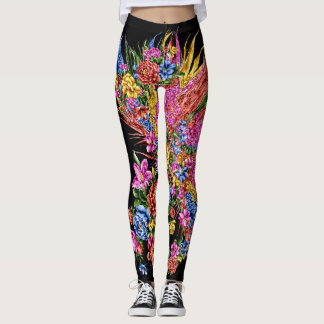abstraktens färgade filtrets leggins leggings
