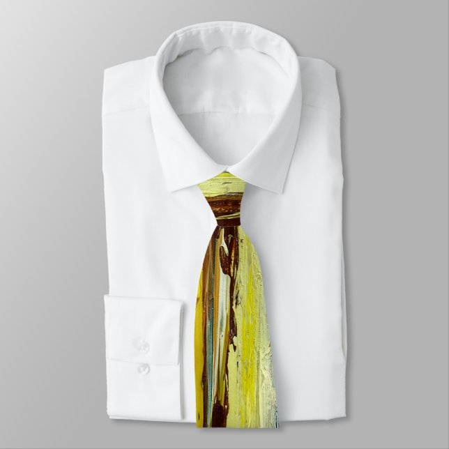 Abstraktens färgbrytningar slips (Bunden)