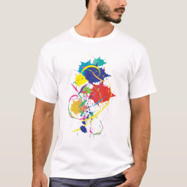 Abstraktens färgplatta design Modern Coola T Shirt