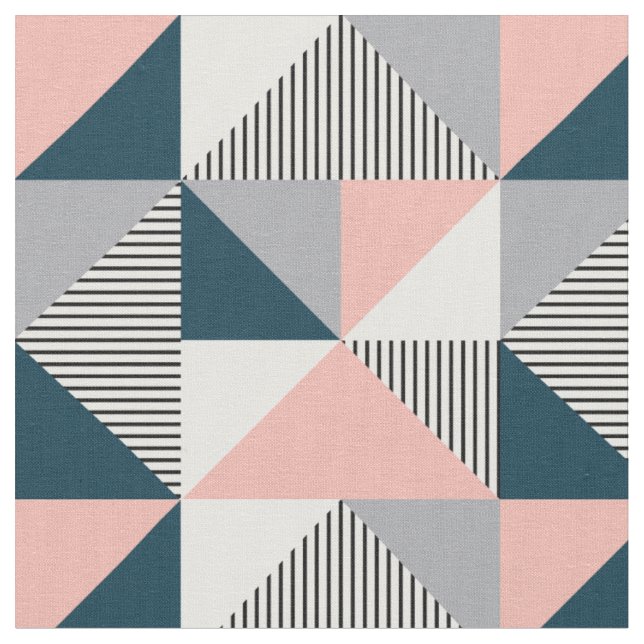Abstraktens färgstarka geometri tyg (Närbild)