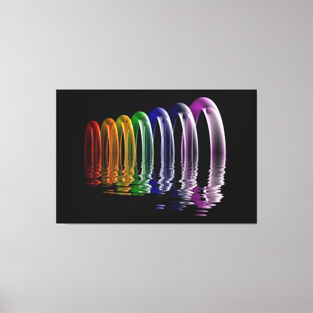 abstraktens flerdimensionella konst canvastryck (Framsida)