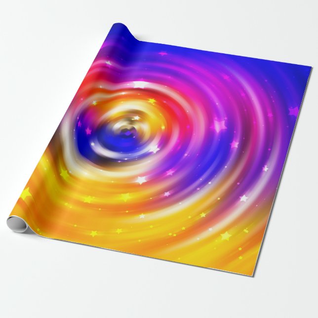 abstraktens flerfärgade bakgrund. lysande cirkel presentpapper (Utrullad)