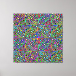 abstraktens flerfärgade nylondesign canvastryck